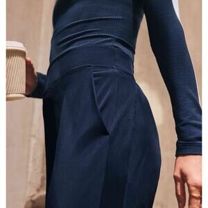 Athleta Women Forest Green Brooklyn Mid Rise Utility Pants Size 14